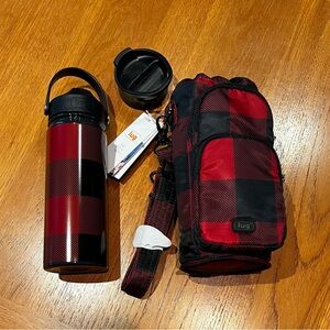 Lug Huggie and Chuggie - Buffalo Check Red
